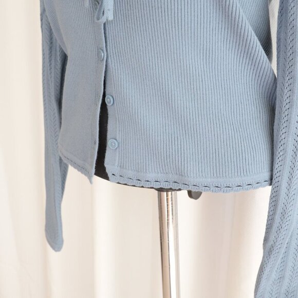 NWT Artizia Wilfred Precious Sweater Slab Blue Sz M - Picture 7 of 9